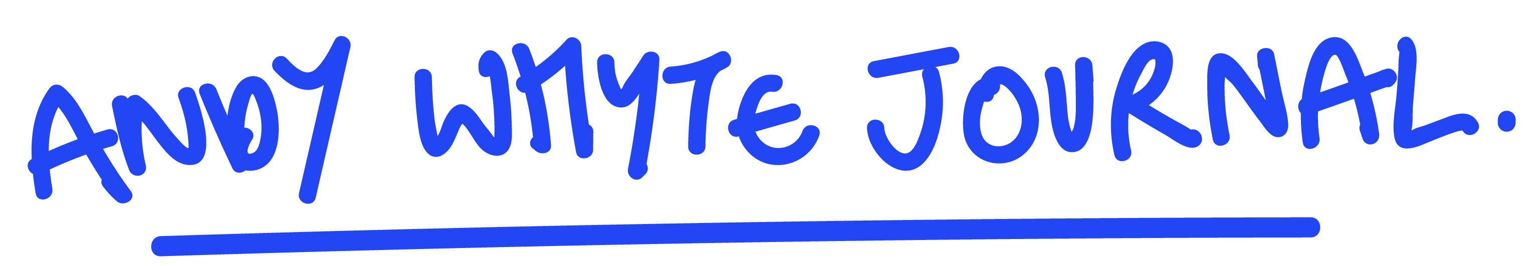 AWJ — Andy Whyte Journal